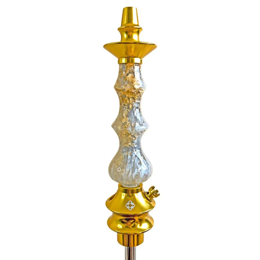 Stem Narguile Amazon Hookah Pride Cartier - Dourado/Pearl White Gold