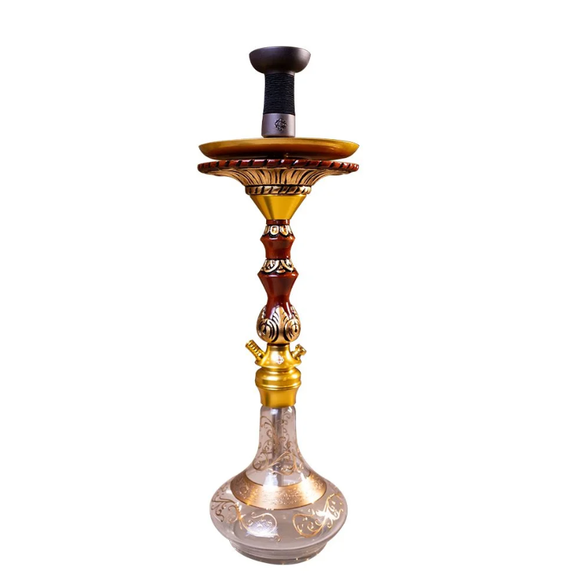 Narguile Completo Amazon Future Serie Ouro Bohemian - Gold/Redwood/Clear