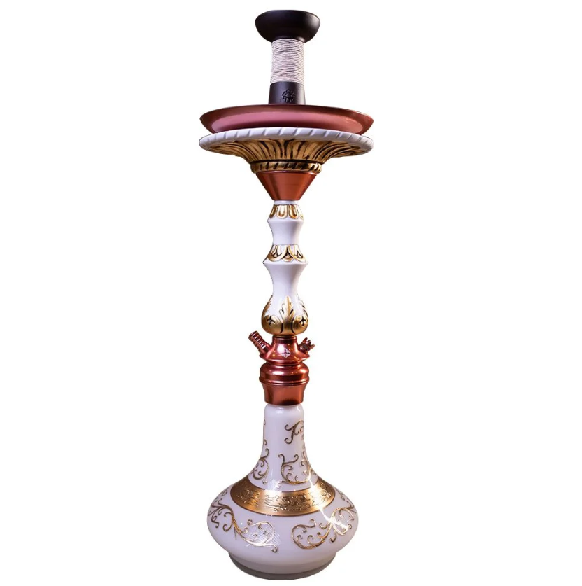 Narguile Completo Amazon Future Serie Ouro Bohemian - Rosê/White/White