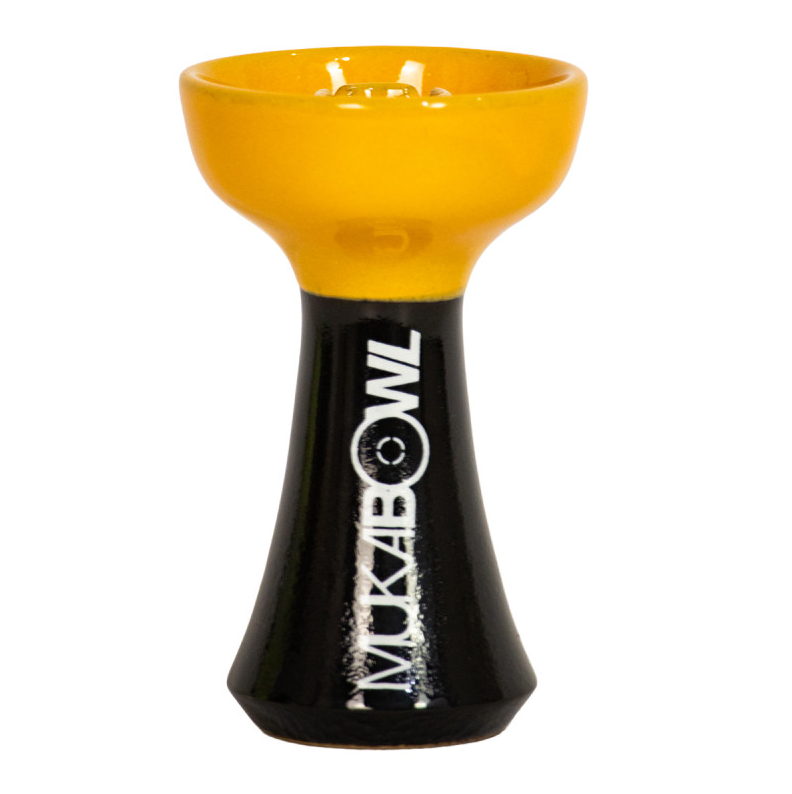 Rosh Narguile Mukabowl Harley Preto e Amarelo