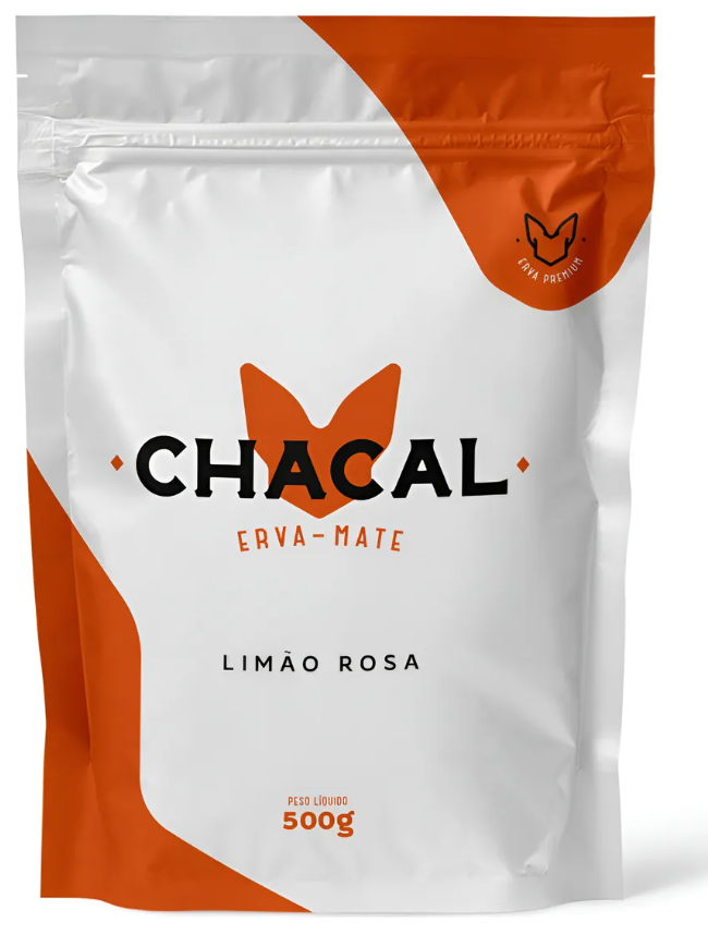 Erva Mate Tereré Chacal 500g Sabor Limão Rosa