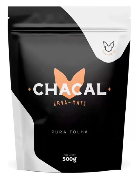 Erva Mate Tereré Chacal 500g Sabor Pura Folha