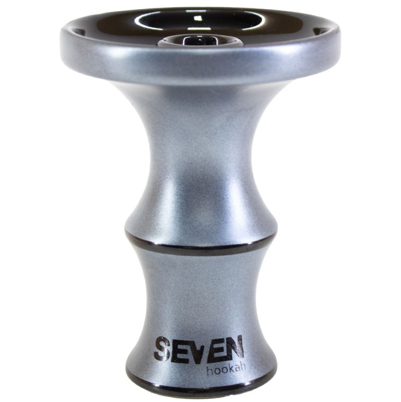 Rosh Narguile Seven Bowl Premium Silver Prata e Preto