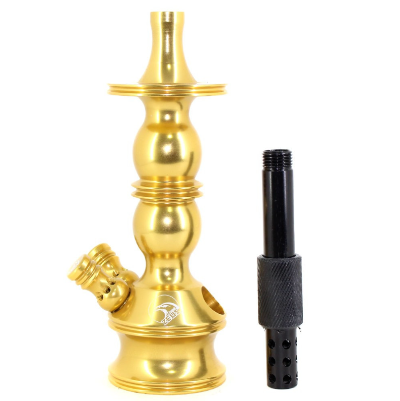 Stem Narguile Zeus Single Dourado Gold Dois Respiros