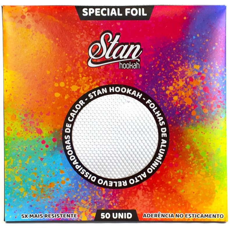 Papel Alumínio Stan Hookah Special Foil 50 folhas